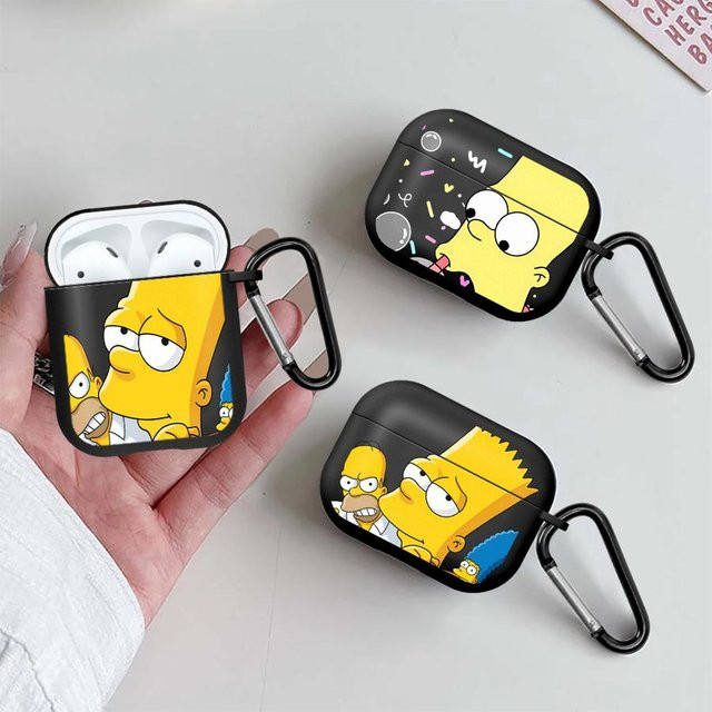 The Simpsons Cartoon Schutzhülle für AirPods Pro, AirPods 3, AirPods 2 und AirPods 1, Multicolor - Bild 1