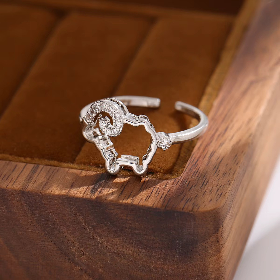 GaGa-Duck Ring, 925 Silber, Kristall, Lamm - Bild 4