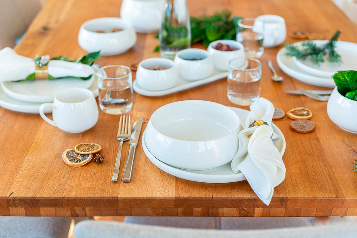 Mäser Kaffeetassen Set Taya aus Porzellan in Weiß - Bild 2