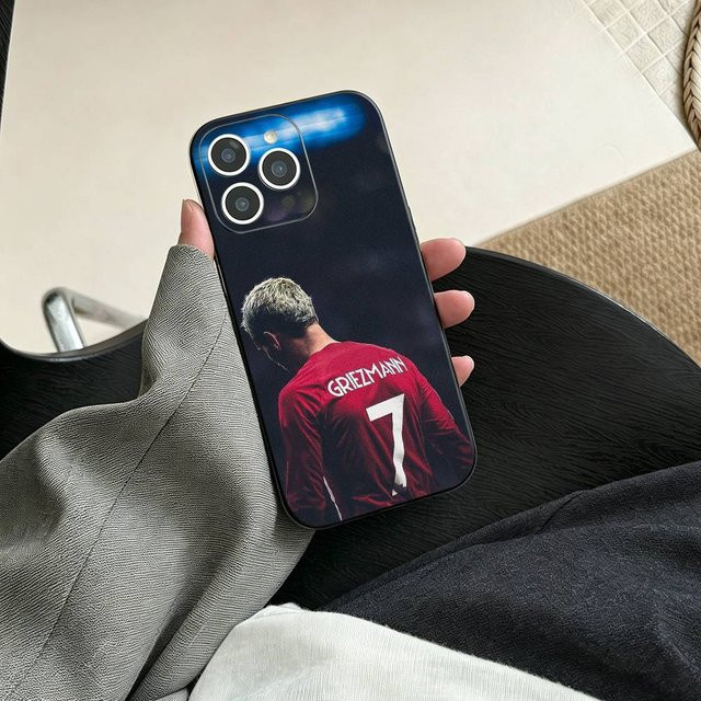 A-Antoine Griezmann Handyhülle für iPhone 17, 16, 15, 14, 13, 12, 11 in Schwarz - Bild 1