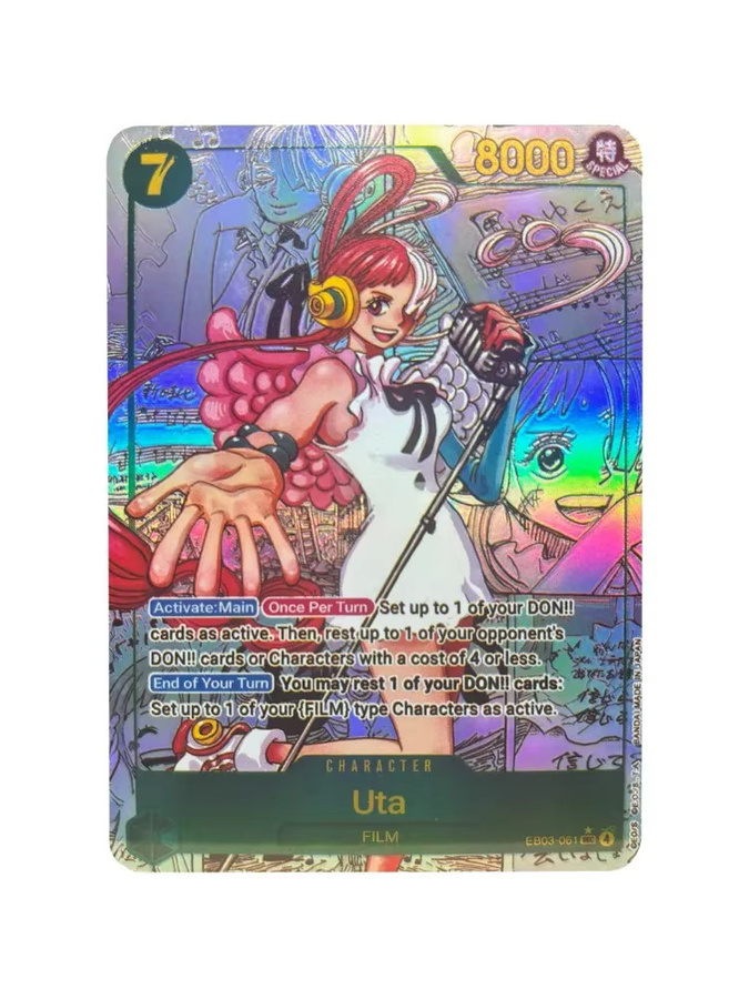 Bandai One Piece DIY Sammelkarten, EB03-061 UTA EN, Anime-Karten - Bild 2