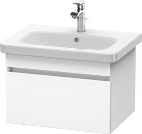 Duravit Waschtischunterschrank DuraStyle in Weiß, wandhängend mit einem Auszug, glänzend - Bild 1