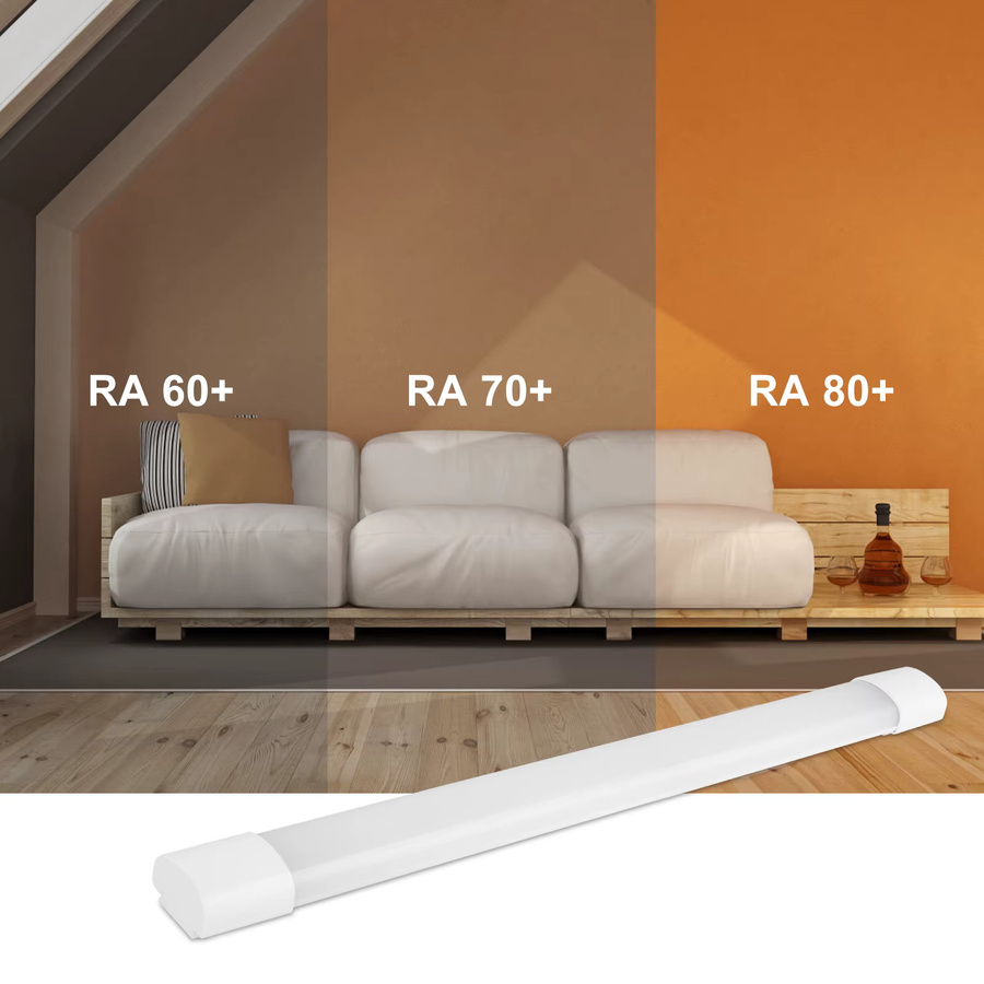 Oraymin LED-Leuchtstoffröhre Wet Room, 45 W, 4950 lm, IP66 wasserdicht, Neutralweiß 4000 K, Länge: 150 cm - Bild 3