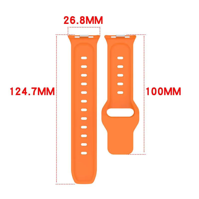 Xiaomi Uhrenarmband Silikon, orange, Unisex - Bild 4