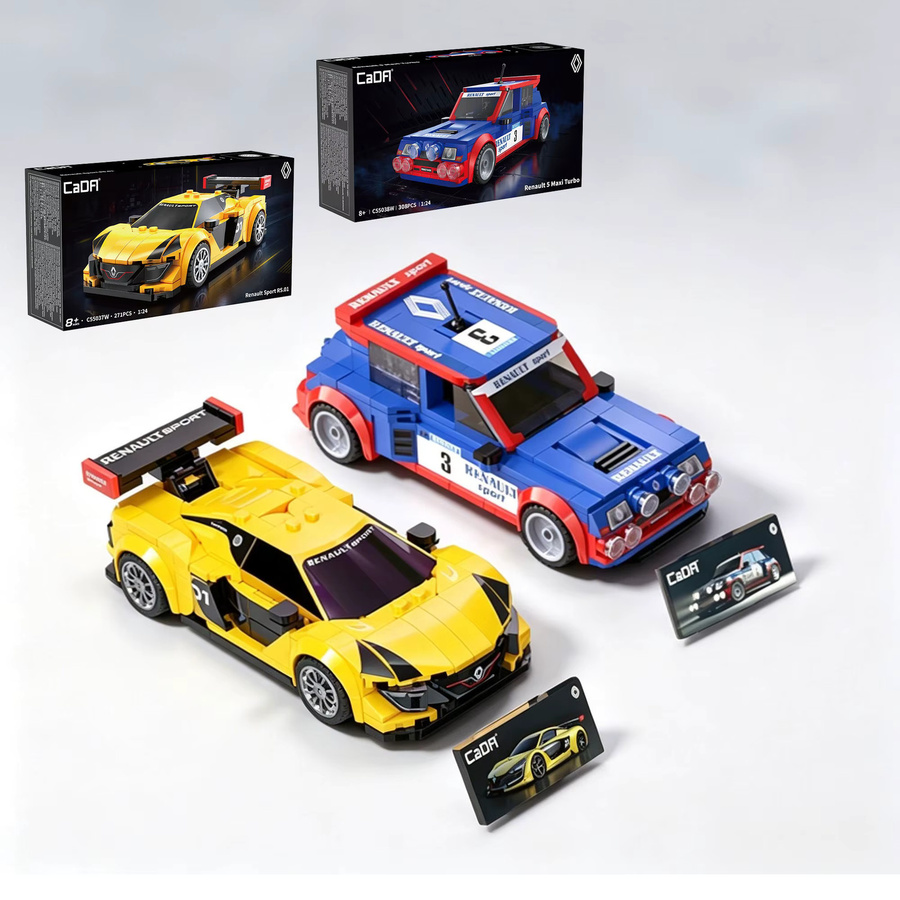 CaDA Baustein-Autoset Renault Supersportwagen im Maßstab 1:24 - Bild 3