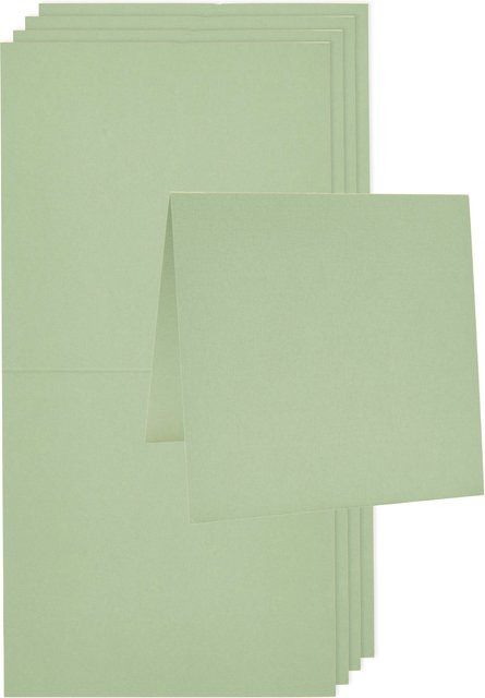 Rico Design Paper Poetry Luxury Karten Quadratisch Lindgrün - Bild 1