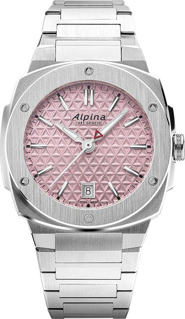 Alpina Damenuhr, Quarz, Edelstahl, Pink, 34 mm, 10 ATM - Bild 1