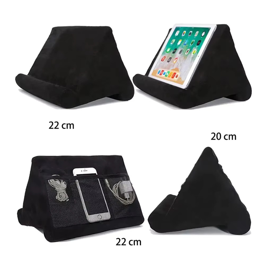 Xnyocn Multifunktionaler Tablet-Ständer mit Schwamm-Kissen für iPad, Samsung und Huawei, Lesehalter und Betthalterung, Farben: Pink oder Grau - Bild 5