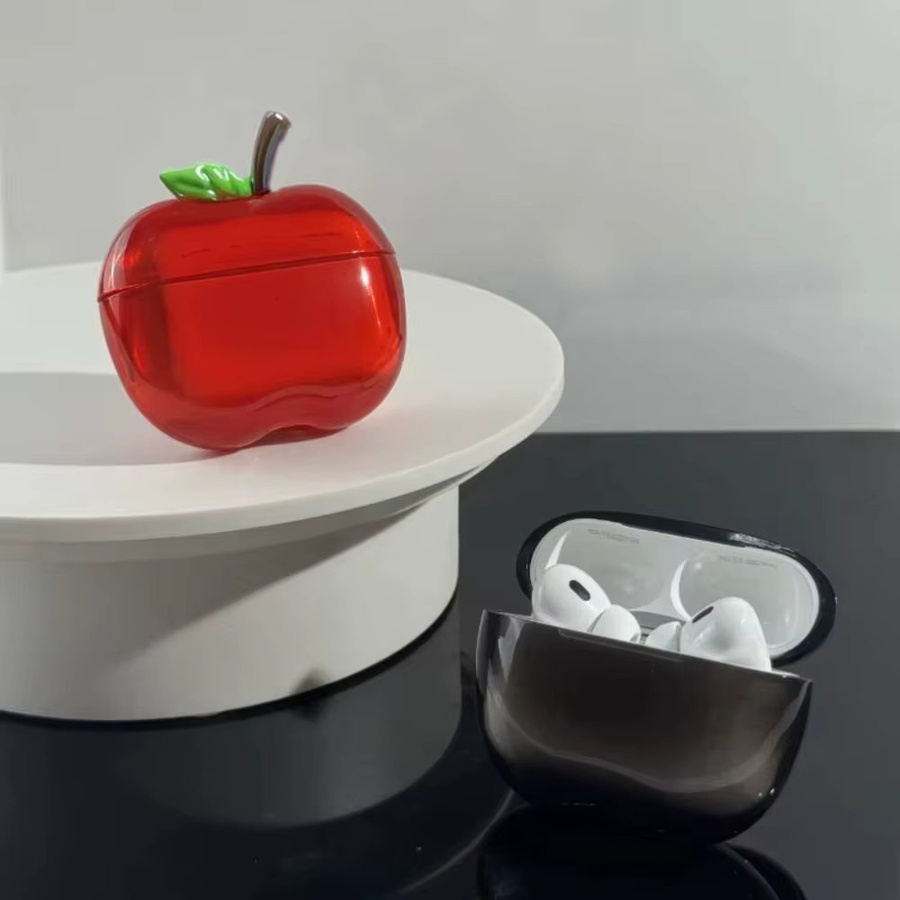 Apple AirPods 3, 4 und AirPods Pro 1, 2 Schutzhülle mit TPU-Beschichtung und 3D Anti-Rutsch-Design in Rot - Bild 2