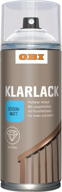 OBI Klarlack Spray Transparent Seidenmatt 400 ml - Bild 1