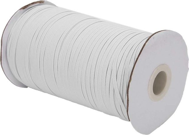 GoolRC Flaches Gummiband Weiß, 200 Yards Rolle für Kleidung und Manschetten - Bild 1
