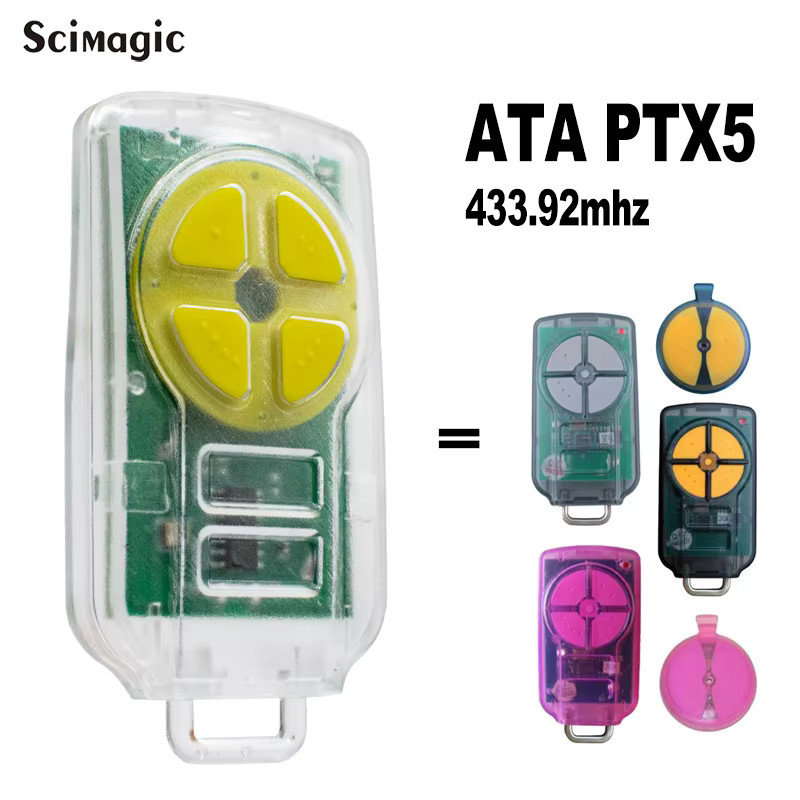 ATA Garagentor-Fernbedienung TrioCode 433,92MHz für PTX5v2 PTX5 PTX2 PTX 2V1 2V2 5V1 in Transparent - Bild 2