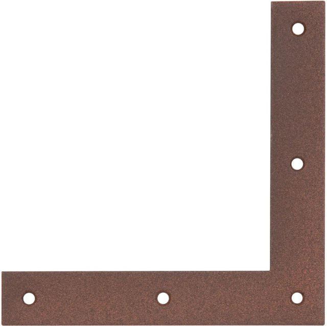 GAH Alberts Duravis Eckwinkel aus Stahl, Rostbraun, B/T/H: 120 x 120 x 20 mm - Bild 1