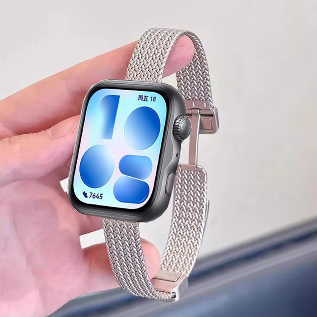 Uhrenarmband Edelstahl, Silber, Magnetisches Faltarmband für Huawei Watch Fit 5/Fit 5 Pro/Fit 3/Fit 4 - Bild 1