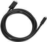 Targus USB-C auf USB-C Kabel mit schraubbaren Steckern, 1,8 m, Schwarz - Bild 1