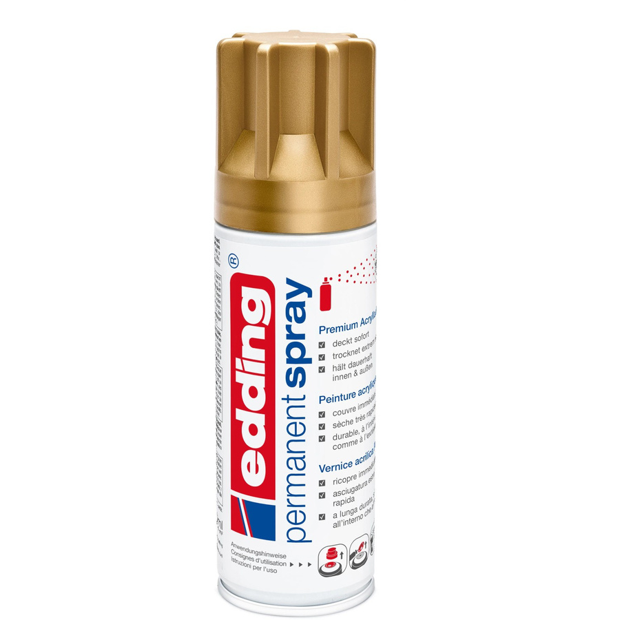 Edding 5200 Permanentspray Reichgold seidenmatt, 200 ml - Bild 2