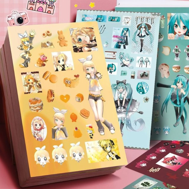 Bandai Hatsune Miku Project DIVA Aufkleber, 8 Blatt - Bild 1