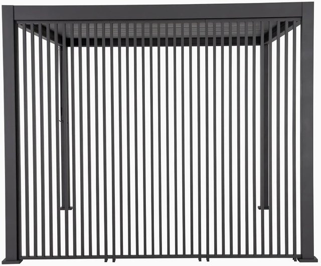 Barths Wand Vertical für Terassenüberdachung Cadiz in Anthrazit, Breite: 400 cm, Höhe: 123 cm - Bild 1