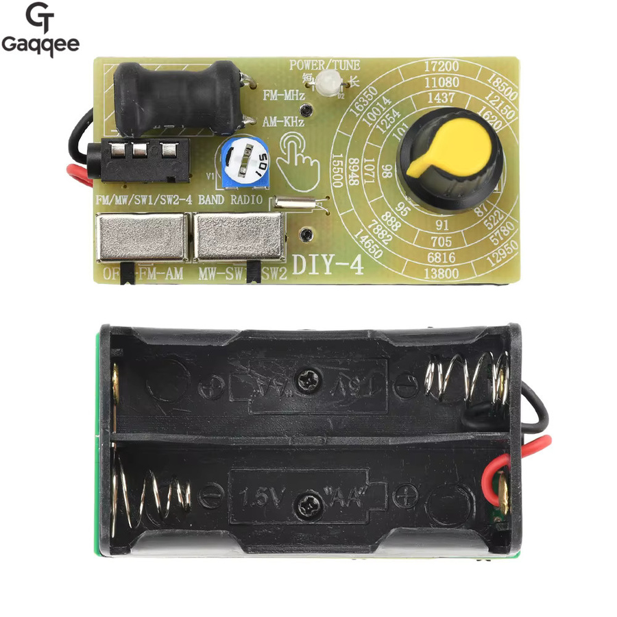 diymore Multiband-Funkmodul DIY-Radio-Kit mit Kopfhöreranschluss 3,5 mm Jack, FM/MW/SW, Multicolor - Bild 3