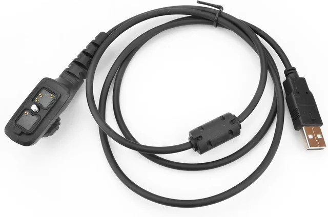 Hytera PC38 USB-Programmierkabel in Schwarz für Walkie Talkie PD780 PD782 PD785 PD700 PD702 PD705 PD755 PD785G PD580 PD985 PD982 mit USB-A Anschluss - Bild 1