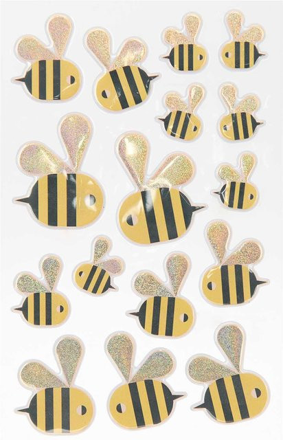 Rico Design Paper Poetry 3D-Sticker Bienen, 16 Stück - Bild 1