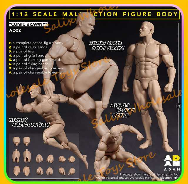 ADAM Studio ADAM-AD02 Body Comic Brawny, Actionfigur, Maßstab 1:12 - Bild 1