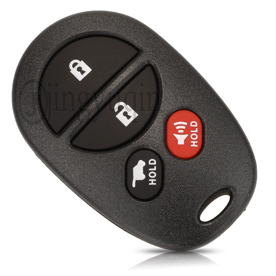 Jingyuqin Fernbedienung Autoschlüsselhülle Gehäuse für Toyota Sienna 3/4/6 Tasten - Bild 1