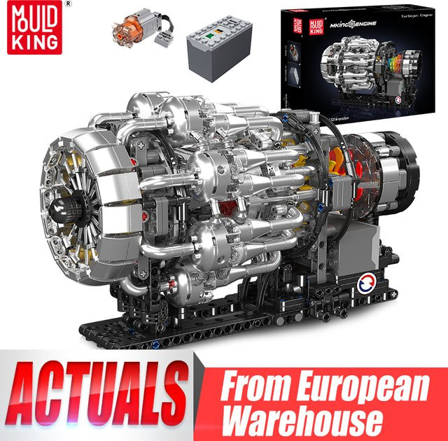 Mould King Technisches Auto, Motorisierter Turbojet-Motor, Baustein-Set, ab 14 Jahren - Bild 1