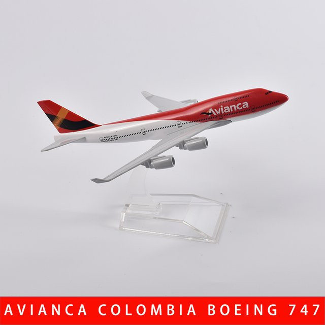 JASON TUTU Avianca Colombia B747 Flugzeugmodellflugzeug, 1:400, Metall - Bild 1