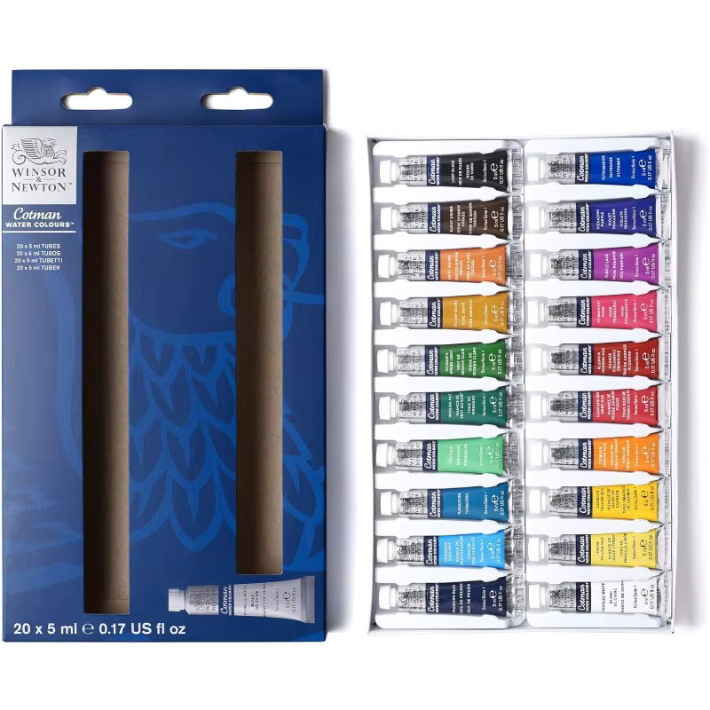 Winsor & Newton Cotman Aquarellfarbtuben-Set Multicolor für Künstler und Anfänger (5 ml Tuben) - Bild 2