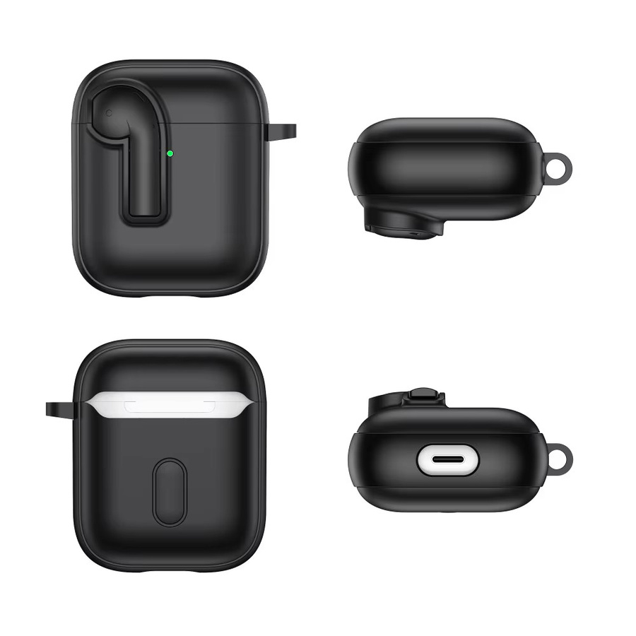 Funda Luxus Kopfhörerhülle für Apple AirPods 4, 3, 2 und Pro 2 stoßfeste Cover mit Haken - Bild 6