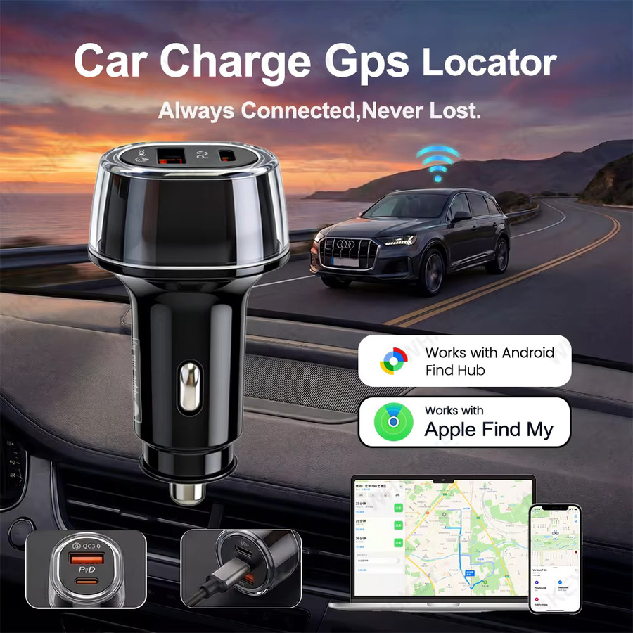 TPBUFF Auto-Ladegerät mit 30W USB-C QC 3.0 Schnellladegerät für iOS und Android, Schwarz - Bild 2