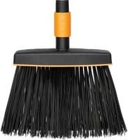 Fiskars QuikFit Kehrbesen aus Fiberglas und Kunststoff in Schwarz-Orange mit einer Breite von 290 mm - Bild 1
