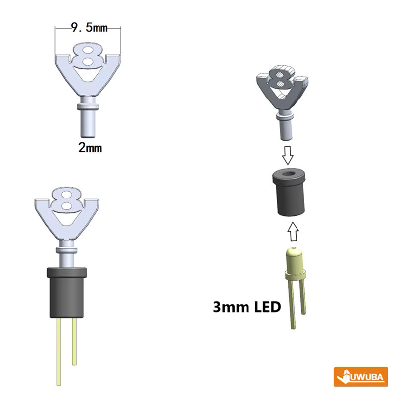 Tamiya LED-Mittelkonsolen-Innenraum, Armaturenbrett-Innenbeleuchtung - Bild 3