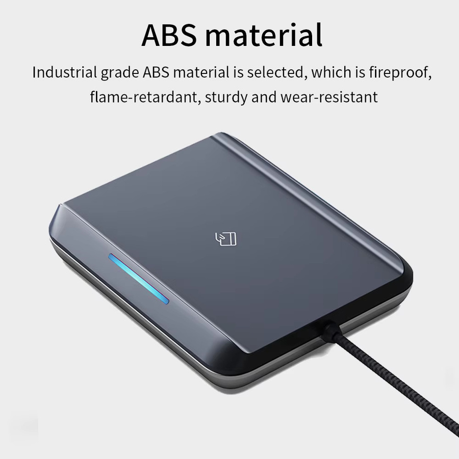 Asia-Teco Intelligenter RFID IC-Kartenleser und Encoder E5 in Schwarz für TTLock App, TT Hotel und TT Vermietungssystem, 13,56 MHz - Bild 2