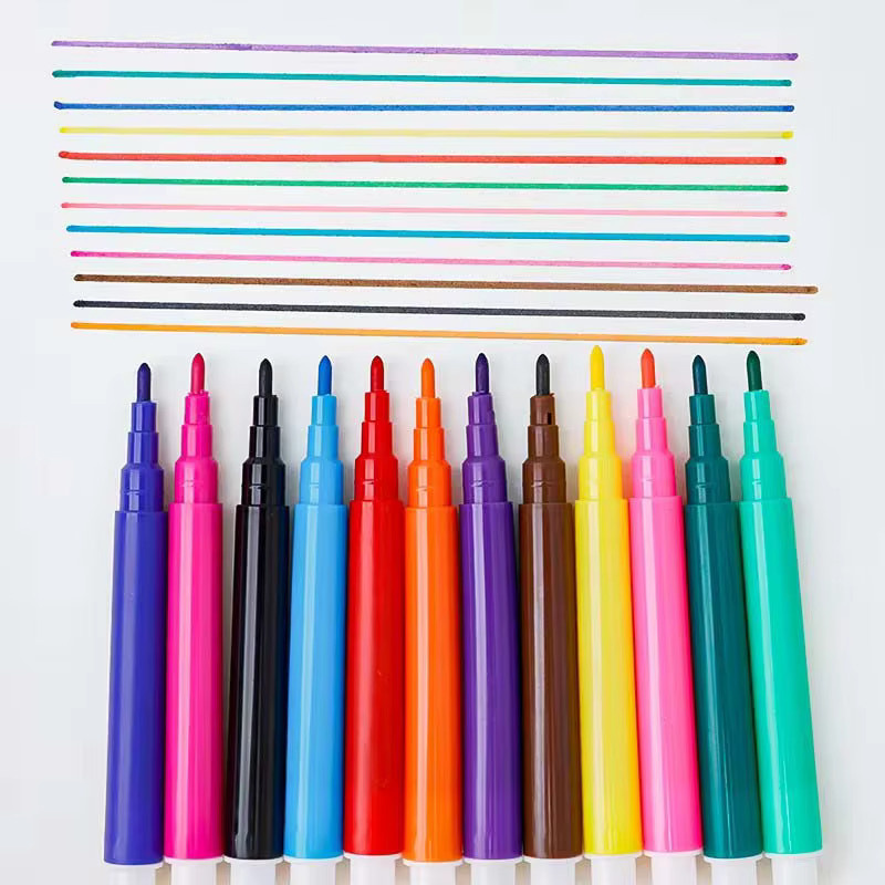 TMZ Mini-Aquarellstifte im 6er-Pack, bunte Malwerkzeuge für Kunst, Büro und Schule - Bild 2