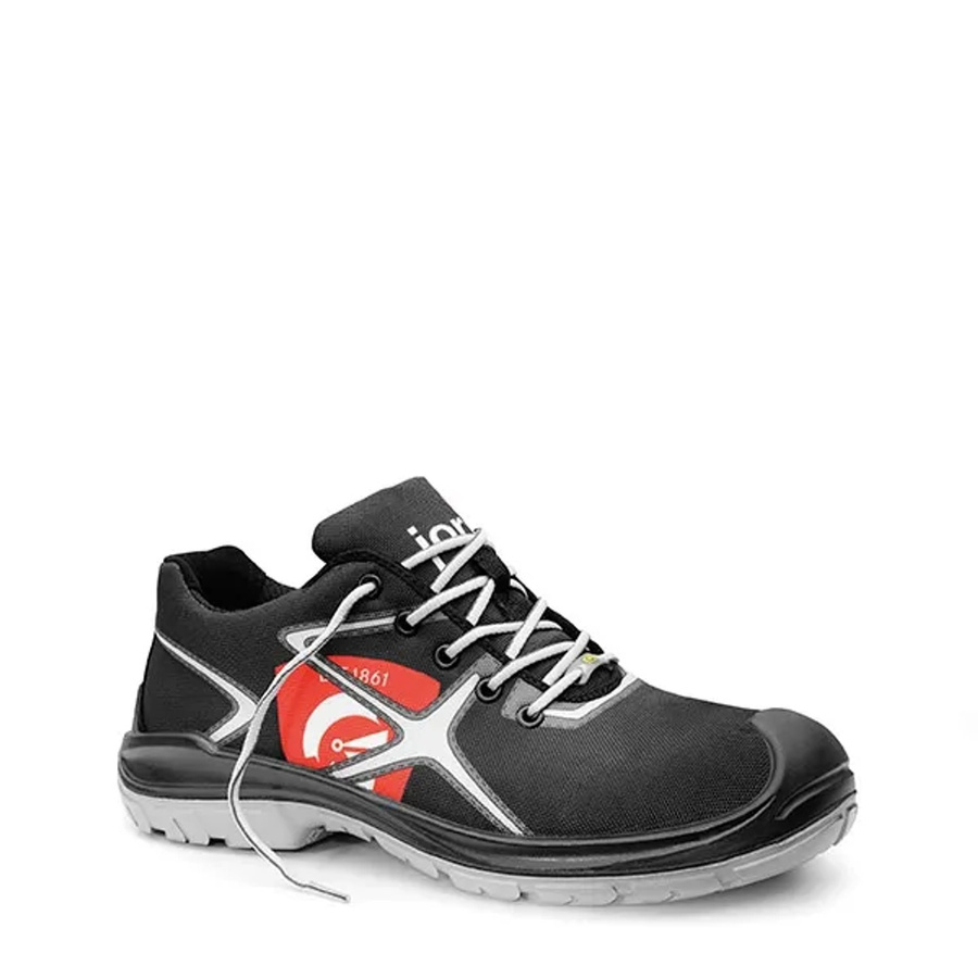 Elten Sicherheitshalbschuh JoSoft Low ESD S3 in Schwarz-Rot mit Cordura Textil Gr. 46 - Bild 2