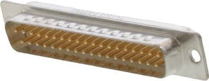 Molex D-SUB Stecker 37-polig zum Löten in Gold, Silber und Weiß - Bild 1
