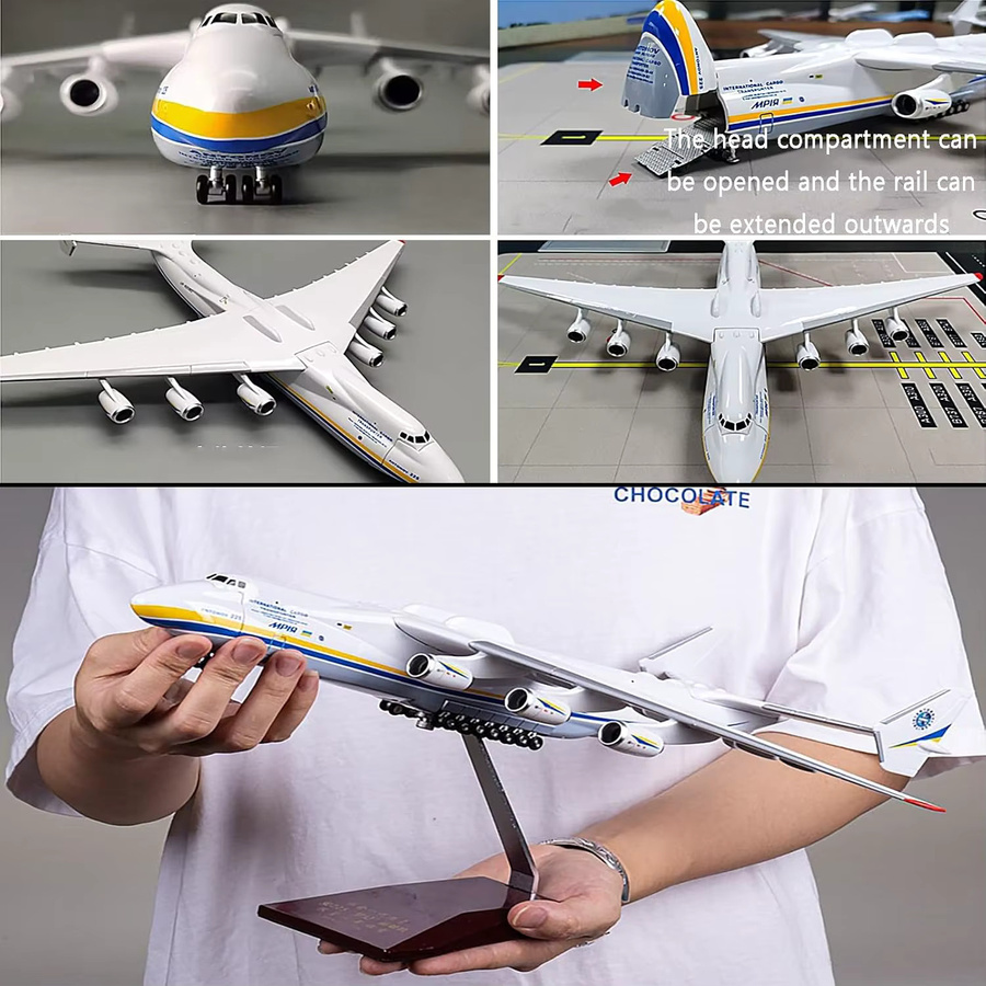 ZOCO AN225-Modellflugzeug, Kunstharz-Flugzeugmodell, Maßstab 1:200, zu öffnende Kabine - Bild 6