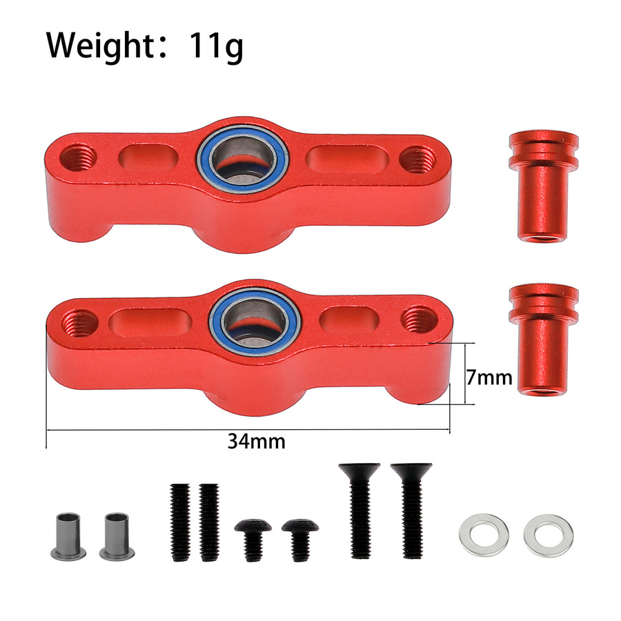 Tamiya Aluminium-Lenkset für TT-02 Chassis, Zubehör, Metall - Bild 1
