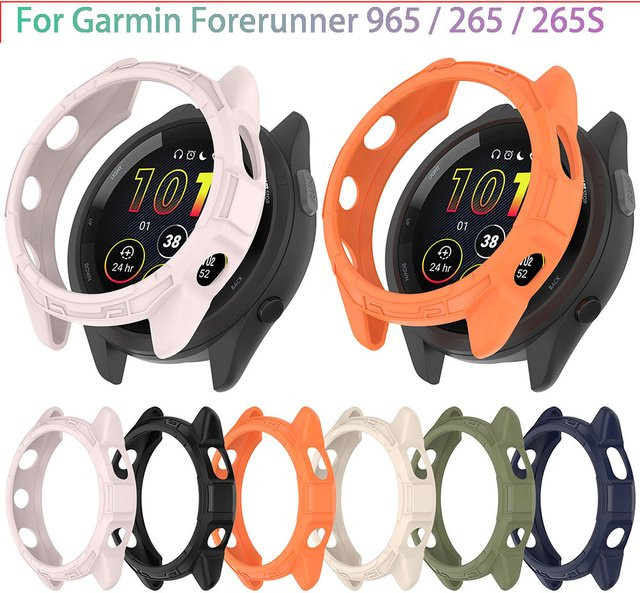 Arvin Schutzhülle für Garmin Forerunner 965/265/265S, Silikon, Weiß - Bild 1