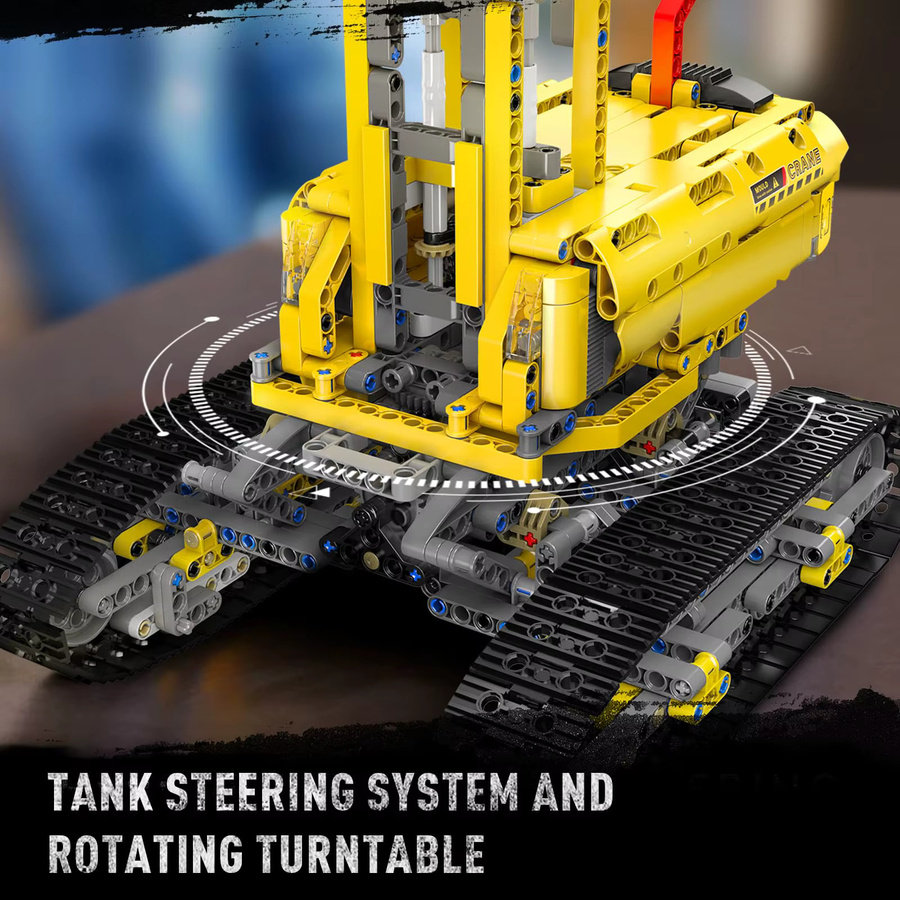 Mould King 17059 Technisches LKW-Spielzeug, APP- und RC-Raupenkran-Modell, ab 14 Jahren - Bild 3