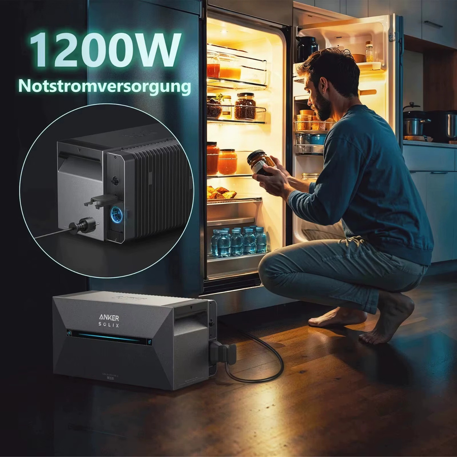 Anker SOLIX Solarbank 2 E1600 AC Speicher in Grau mit 1600Wh Kapazität - Bild 2