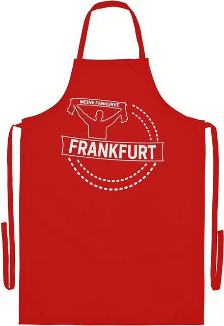 Grillschürze multifanshop Frankfurt Meine Fankurve in Weiß - Bild 1