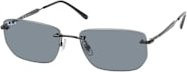 Ray-Ban RB 3768 Sonnenbrille, randlos, rechteckig, Metall, Unisex, black grey - Bild 1