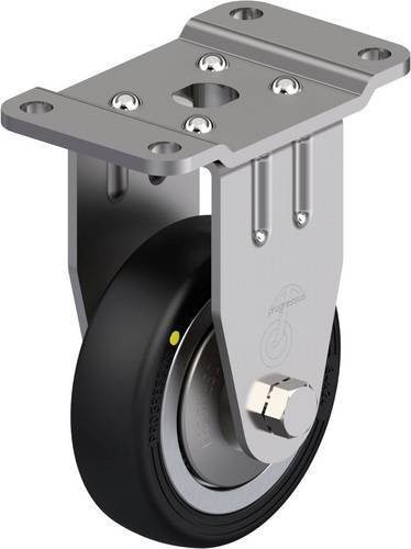 Blickle Edelstahl-Bockrolle BPX-PGV 84XR-PG1-EL-FA in Silber, Rad-Durchmesser: 84 mm, Tragfähigkeit: 120 kg - Bild 1