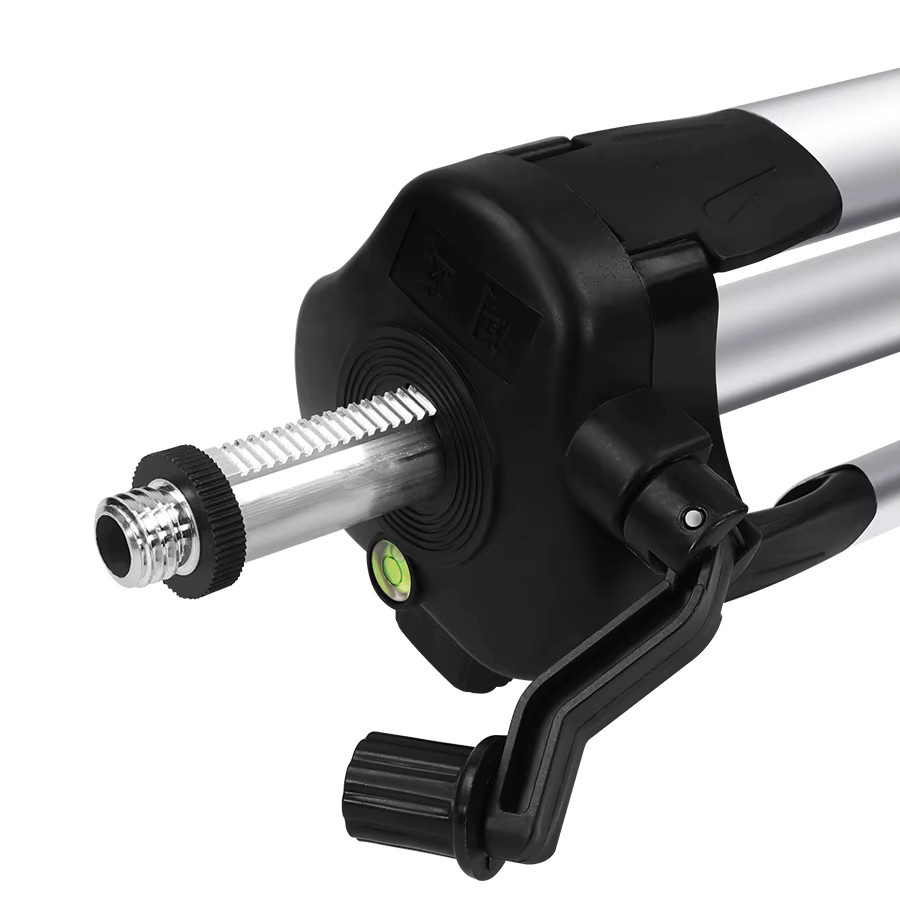 Hilda Laser-Nivellierstativ aus Aluminium in Silber, professionelles Stativ für Laser-Nivelliergeräte, Höhe: 120 cm - Bild 3