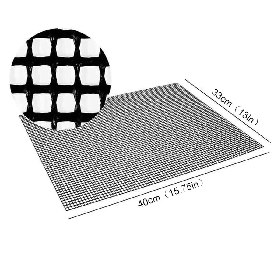 3er-Set Venlohome BBQ Grill Mesh Matten aus Drahtgeflecht, schwarz, Durchmesser: 40 cm - Bild 3