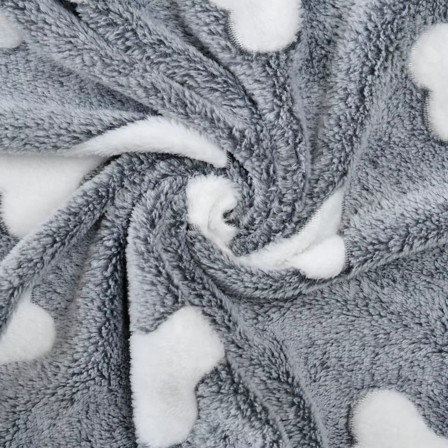 Holapet Fleece-Haustier-Katzenbettmatte für Hunde und Katzen, grau - Bild 2