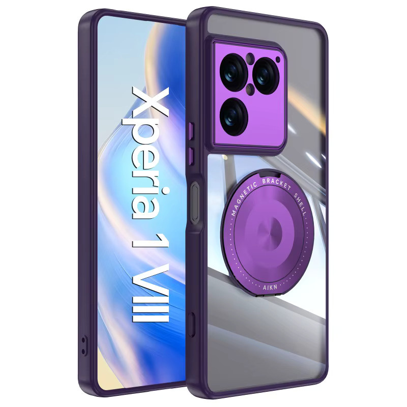 Magnetische Schutzhülle für Sony Xperia 1 VIIi, transparente Acryl-Hülle aus hartem PC mit stoßfestem Schutz - Bild 4
